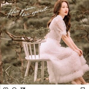 Tulle midi dress. BNWT, comes with bralette